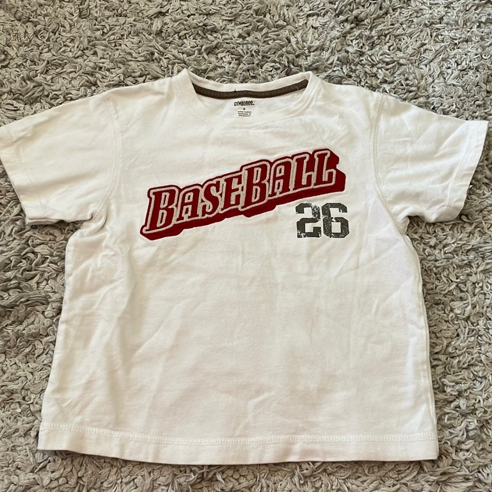 2010 Gymboree “All Star Slugger” Baseball 26 Tee, Size 6